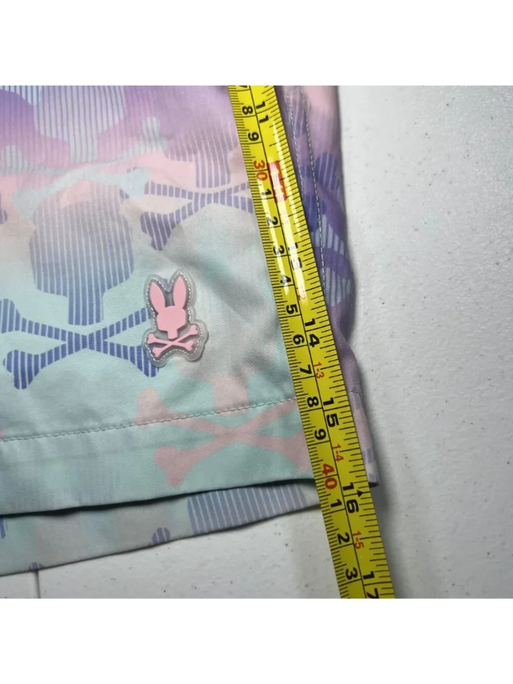 Psycho Bunny Mens Forster Bunny Swim Trunks Size Small Lined Drawstrings